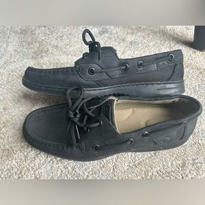 Women’s Sperrys boat shoes Black